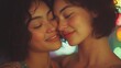 © tongpatong - A tender moment between a multicultural lesbian couple