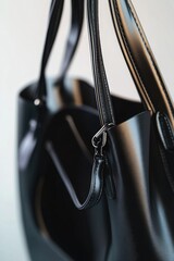 Poster - A close-up view of a purse with a handle, perfect for emphasizing the design or texture of the bag