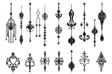 Poster - White background with diverse graphic elements