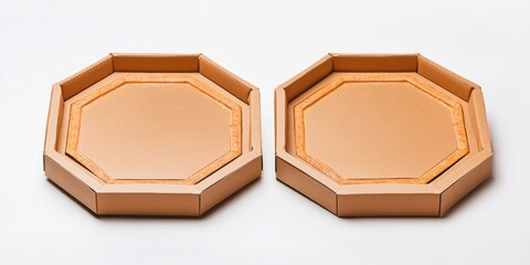 Aufkleber - Empty pizza boxes on a clean surface