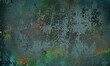 © two - cracked concrete vintage wall background,old wall . Old green background with peeling paint texture, grunge distressed old and worn banner, weathered grain and scratched white paint in shabby wall