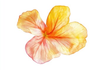 Poster - A single flower sits on a white surface, awaiting attention