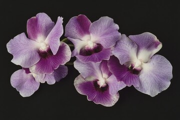 Poster - A collection of colorful flowers set against a dark background, great for use in design or as a symbol