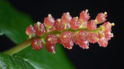 Aufkleber - A detailed view of a flower on its stem