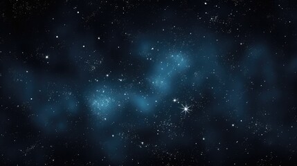 Wall Mural - black starry sky - beautiful night sky with stars, galaxy, and nebula in cosmos background, perfect 