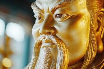 Aufkleber - A statue of a man with a long beard