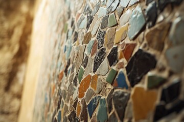 Poster - A close-up view of a wall featuring a clock