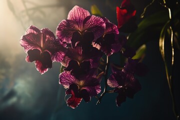 Poster - A detailed view of a single flower placed in a decorative vase