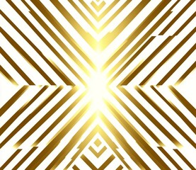 Poster - Modern simple geometric seamless pattern with gold line texture on a white background. Light abstract wallpaper, bright tile backdrop