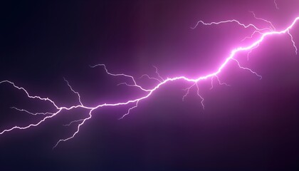 Poster - Purple electric sparks, lightening create abstract backdrop. Dynamic purple electric effect. Suitable for banner poster design. Great for tech science-related projects. Image suggests speed energy,