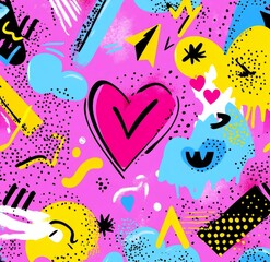 Poster - Creative and seamless stylish doodle dots in a playful pattern – Vector