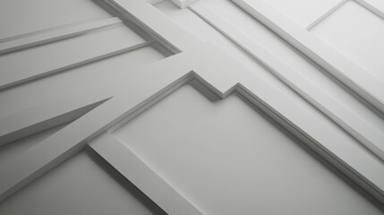 Poster - A corporate setting with a polygonal mosaic background in gray and white