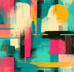 Poster - Stylish and seamless doodle dots forming a playful pattern – Vector