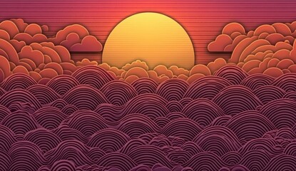 Poster - Seamless modern background