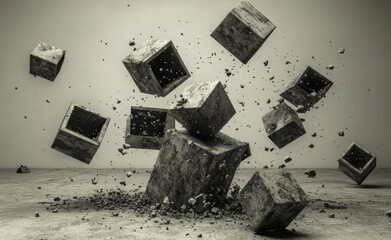 Poster - High-quality gray abstract background illustration