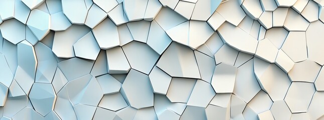 Poster - A banner featuring randomly positioned white cube boxes on a block background, with space reserved for text