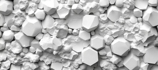 Poster - Seamless modern background of white and grey 3D square patterns. Modern geometric texture illustration