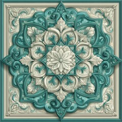 Poster - Retro 1960s and 1970s-inspired modern background with a simple repeat texture