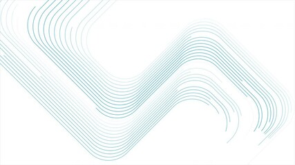 Poster - Blue minimal lines abstract geometric tech background. Seamless looping motion design. Video animation Ultra HD 4K 3840x2160