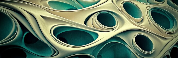 Poster - an unobtrusive illustration of modern curvy waves on a background of dark slate gray, ash gray, and dark gray