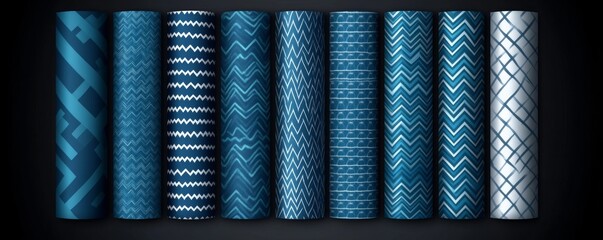 Aufkleber - Seamless integration of gray and white geometric shapes