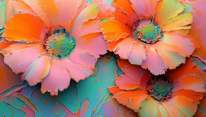 Poster - A seamless vintage floral pattern illustration. Colorful organic nature design for spring season decoration, incorporating abstract flower art