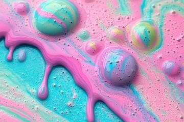 Poster - Background rendered with captivating abstract fluid art designs