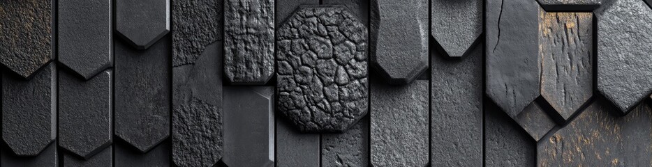 Aufkleber - Seamless black and white geometric patterns in a simple modern style