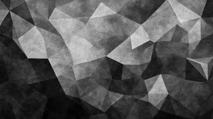 Poster - Corporate background adorned with a gray and white polygonal mosaic