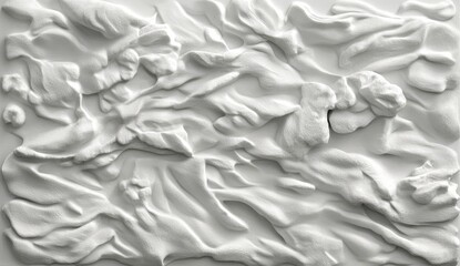 Aufkleber - With a cream background, the fabric showcases modern geometric diagonal waves in a seamless pattern