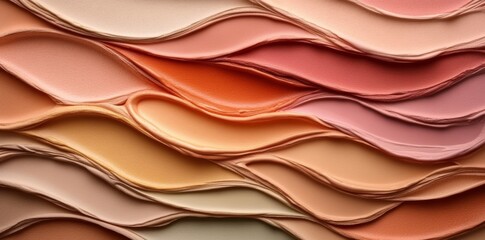 Poster - A background design with smooth, wavy lines in light gray, dim gray, and dark gray hues. Great for cards, wallpapers, or as a background texture