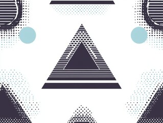 Poster - A seamless architectural background enhanced with a hatch pattern
