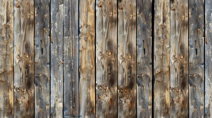 Poster - A close-up of a weathered wooden surface, showing the natural texture and grain patterns of the wood.