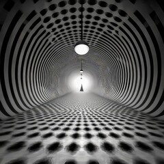Poster - Distorted lines in an abstract background