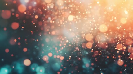 Poster - Breathtaking multicolored bokeh lights shimmer in a lively atmosphere, capturing the essence of a vibrant night out or celebration
