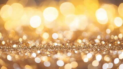 Poster - Sparkling golden glitter effect creates a warm and festive atmosphere, perfect for events, parties, and creative projects that shine