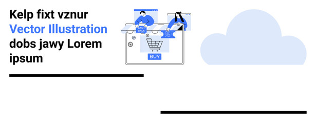people adding items to an online shopping cart and making purchases. ideal for e-commerce, online re