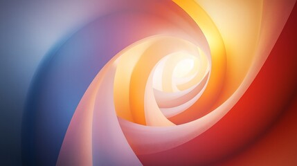 Poster - Abstract swirling colorful vortex.