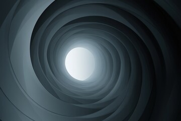 Canvas Print - Abstract swirling dark tunnel leading to light