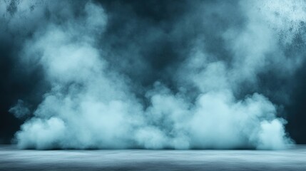 Poster - A misty, ethereal scene featuring billowing clouds of smoke against a dark background, creating a mysterious and atmospheric effect.