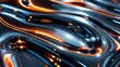 © AItist - Abstract Liquid Metal Wallpaper