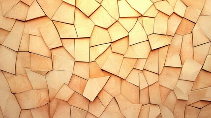 Poster - Abstract Background of Textured Wooden Pieces Arranged in a Stylish Pattern for Creative Design Projects