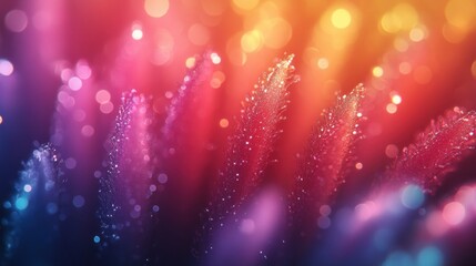 Poster - Colorful Light Beams Creating a Dreamy Abstract Background Effect