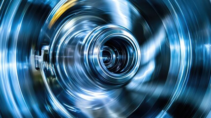 Poster - High-Speed Motion of a Metallic Mechanical Part in Blue Light