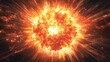 © Kitta Studio - Explosive Solar Starburst in Cosmic Space with Radiating Energy Flare