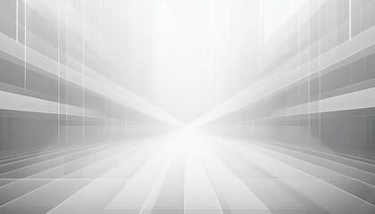 Poster - Abstract Futuristic White Square Shape Background Design