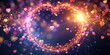 © ChannelPIC - Festive, glowing hearts and sparkles create a romantic, abstract background. Candid photo with alpha channel.