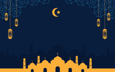 Wall Mural - Ramadan Kareem Background Vector Design – Elegant Islamic Celebration