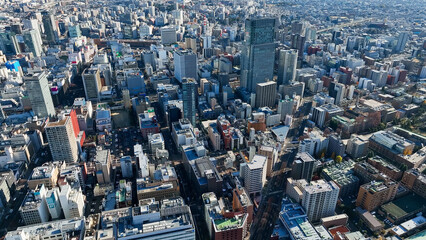 Wall Mural - city, aerial view, urban area, residential area, landscape, scenery, townscape, drone, bird eye view, society, building, lifestyle, construction, road, traffic, housing, region, administration, subdiv