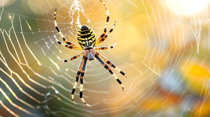 
Wasp Spider in Web